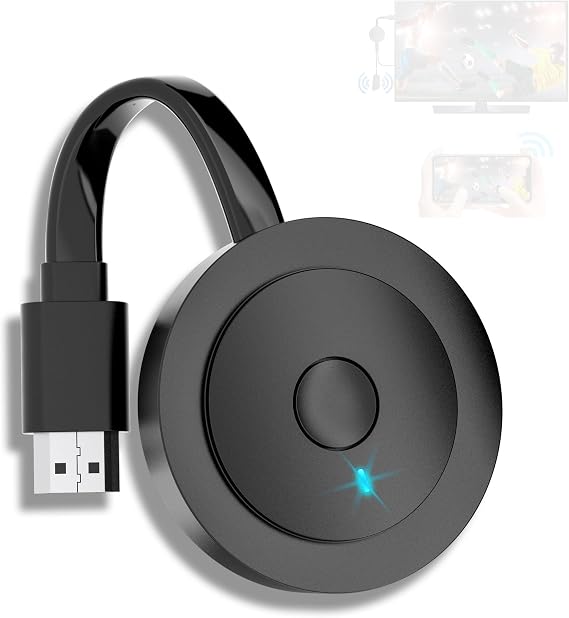 Wireless HDMI Adapter SOCLLLife Wireless HDMI Dongle Miracast Dongle Wireless HiFi Display Adapter for TVs from Android/OS/Windows/Mac OS Laptop Phone Tablet to PC/TV/Monitor/Projector
