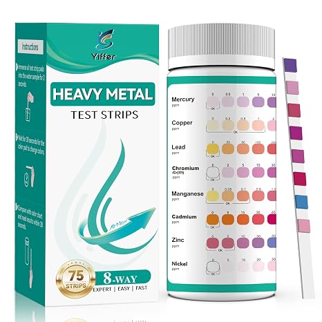 8-Parameter Heavy Metals Water Test Strips (75 Strips)