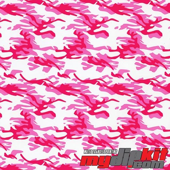 Water Transfer Printing Film - Hydrographic Film - Hydro Dipping - Pink and Clear Multi Camo - MC-240