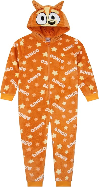 Bluey Onesie Children's Cuddly Bingo Sleepsuit for Boys Fleece