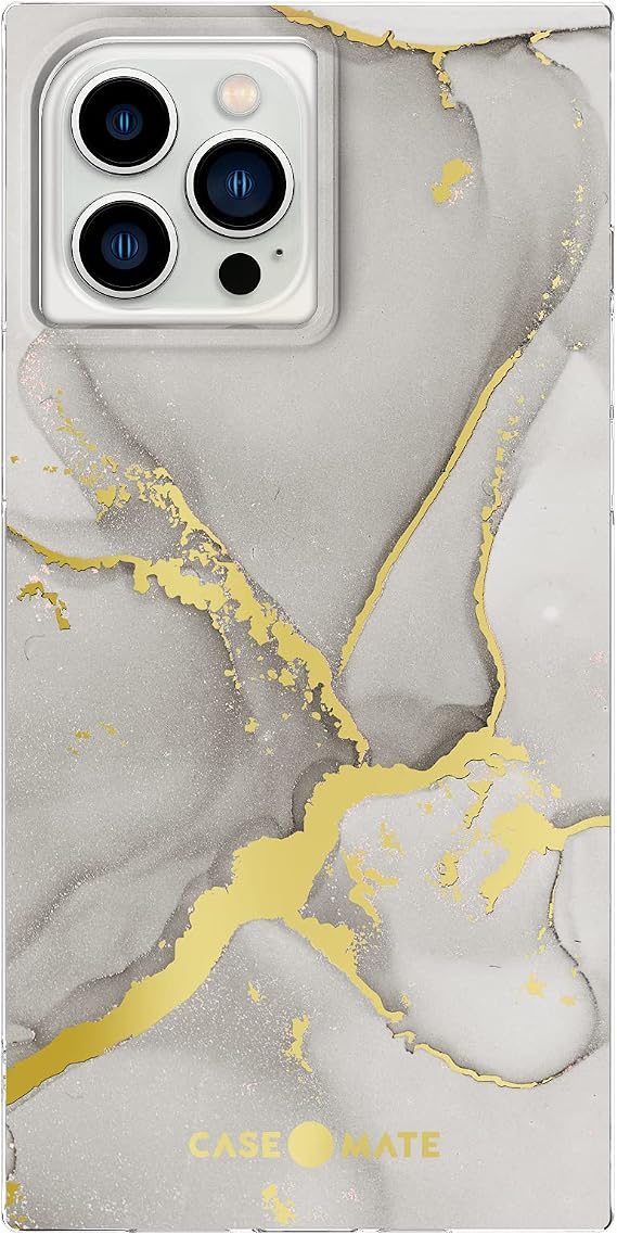 Case-Mate BLOX iPhone 13 Pro Max Case - Fog Marble [10FT Drop Protection] [Wireless Charging Compatible] Protective Phone Case for iPhone 13 Pro Max 6.7", Anti-Scratch, Shockproof, Matte Finish