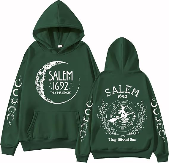 Salem 1692 They Missed One Hoodie Halloween Witch Sweatshirt Halloween Vintage Hoodie