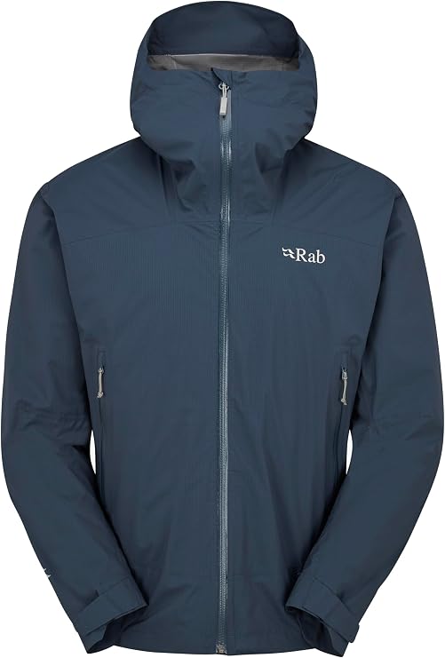 Rab Men's Downpour Light Jacket | Lightweight, Waterproof, Hooded for Hiking & Trekking