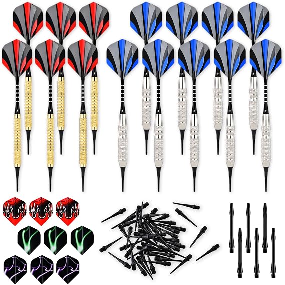 Steel Tip Darts Set 18 Grams15 Pack Steel Barrels