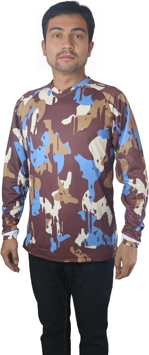 MX Cycling Jersey Camouflage Motocross Mountain Race Dirt Moto Bike Downhill Shirt MTB Off Road BMX ATV Motorcycle Ride Top