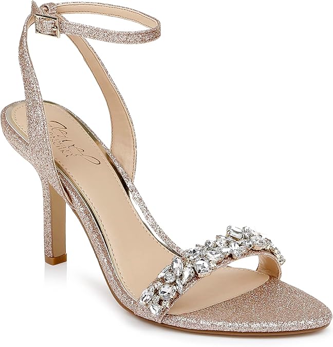 Jewel Badgley Mischka Ojai Crystal Adorned Sculpted Stilettos | Party Sandals