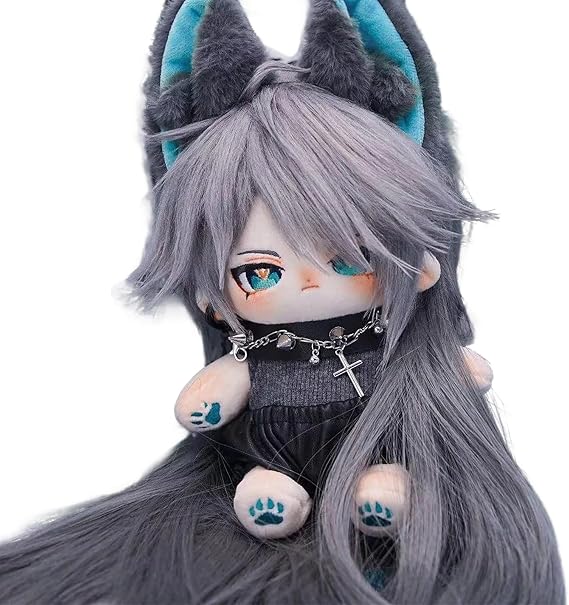 20cm Cotton Doll Anime Game Plush Toy for Dress-up Cute Anime Figure Design, for Kids and Adults, Soft and Cuddly, Ideal Holiday Ornament (guancanghai, Boneless)