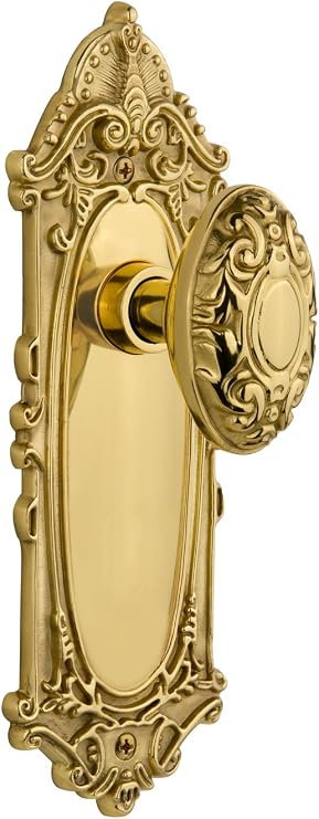 Nostalgic Warehouse Victorian Oval Door Knob With Plate