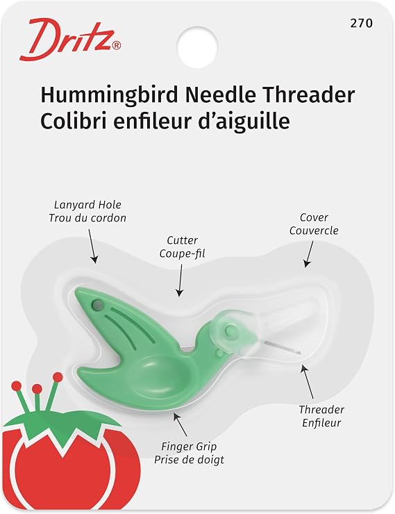 Dritz 270 Hummingbird Needle Threader , Green