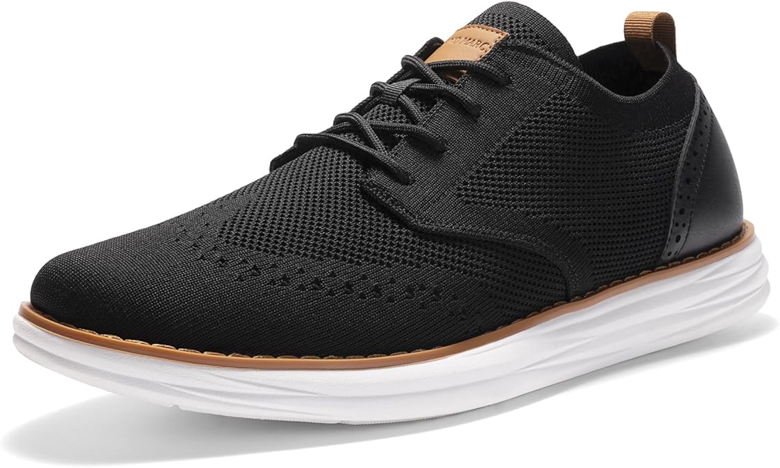 Bruno Marc Men's KnitFlex Craft Mesh Oxfords Sneakers
