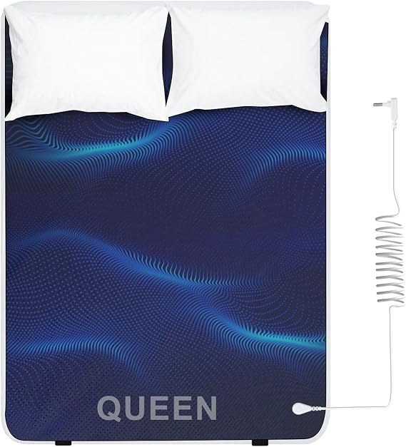 ConBlom Grounding Mat for Bed, Queen Size Earthing Mattress Cover Sheets Pad Grounding Kit, Grounding Cord Included (Queen, 60 * 80")