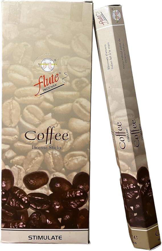 Flute Stick Incense, Coffee Smell, 20 Pieces Stick Incense (Coffee)