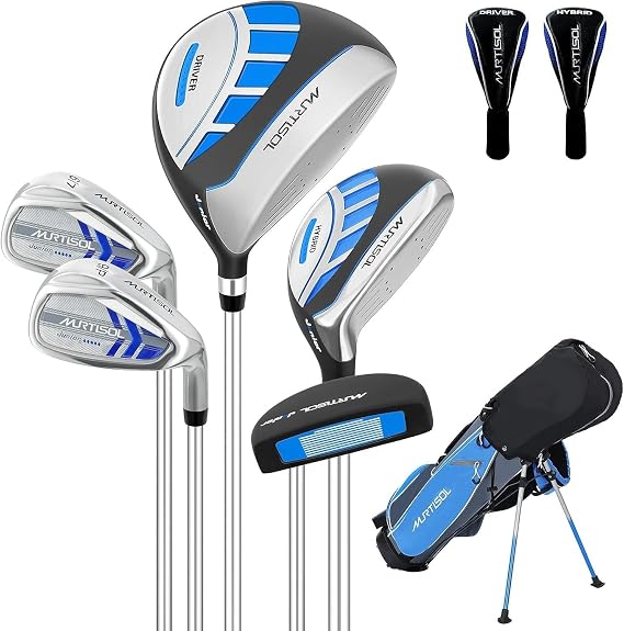 XDriveMax Junior Golf Club Set for Kids Ages 4-12, 5-6 Piece Right Hand Set with Stand Bag