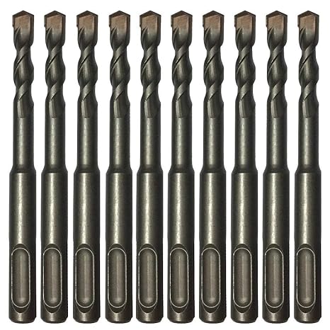 10PC,316 X4,SDS Plus Rotary Hammer Concrete Masonry