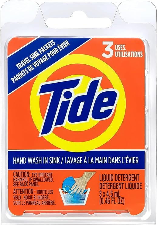 Tide Liquid Travel Sink Packets, 3-Count