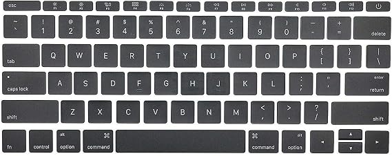 Replacement Individual Key Cap Set US Keyboard Replacement Keycaps Keys QWERTY for MacBook Pro Retina 13"/15" A1706 A1707 2016 2017