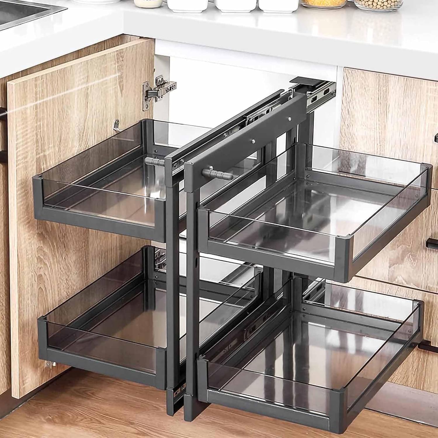 Kitchen Cabinet Blind Corner Pull Out Organizer Pull Philippines | Ubuy