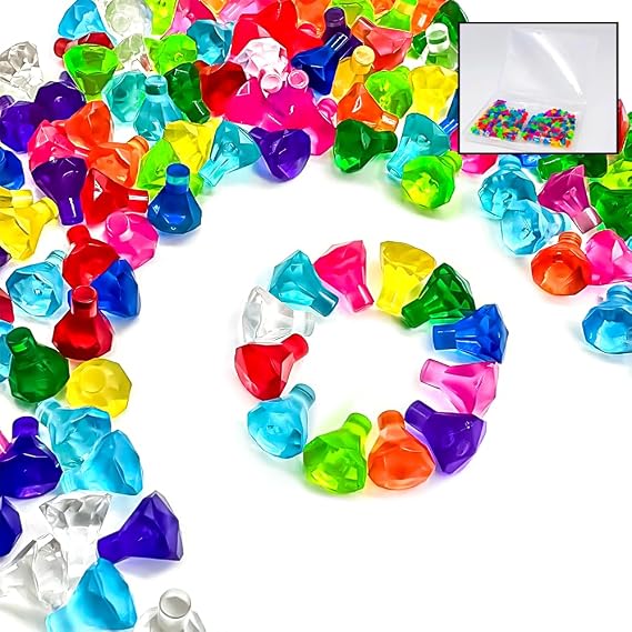 240PCS Gem Bricks, 120x Diamond Jewels, Rare Treasure Accessories Building Blocks Set, Compatible with legoes 31109 Set