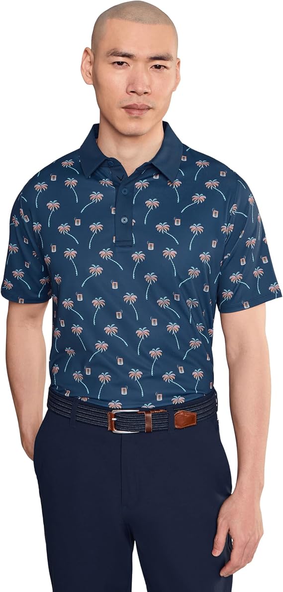 Callaway Ombre Tropical Print Polo