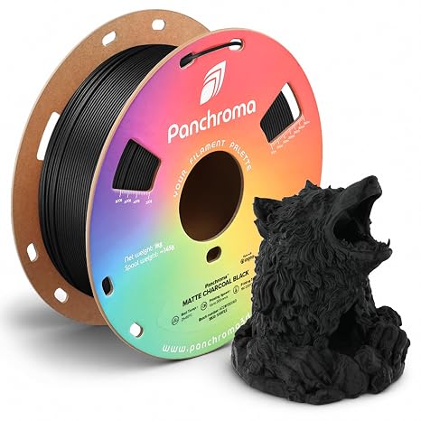Polymaker Panchroma Matte PLA Filament 1.75mm, 1kg, Charcoal Black