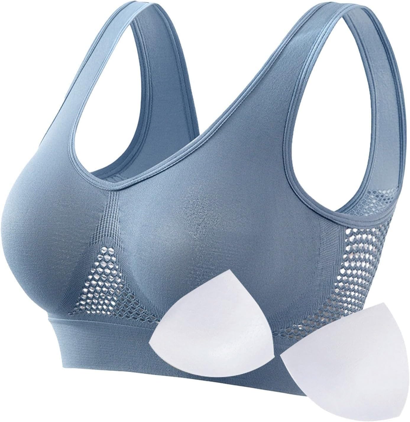 Sports Bras for Women,Padded High Impact Sports Bras Racerback Comfort Seamless Bra for Yoga Gym Workout Fitness