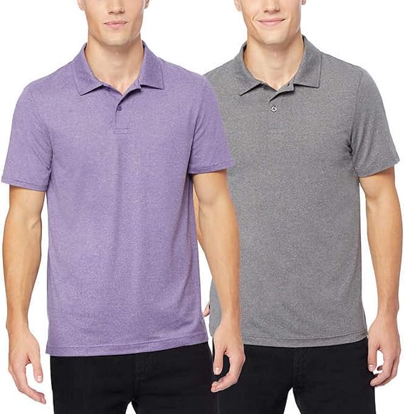 32 DEGREES Mens Polo, 2-Pack