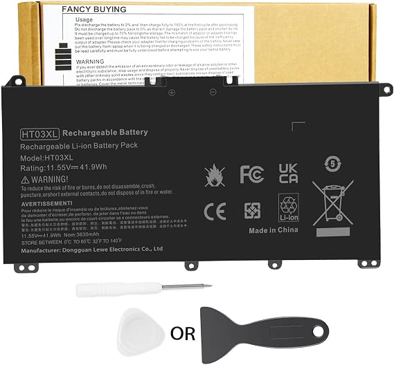 HT03XL L11119-855 Battery for HP Pavilion 14-CE 14-CF 14-DF 14-DQ 14-DK 14M-DH 15-CS 15-DA 15-DB 15-DW 15-DY 17-by 17-CA,15-DA0014DX 15-CS0053CL HSTNN-UB7J HSTNN-DB8R HT03041XL L11421-542 L11421-2C2