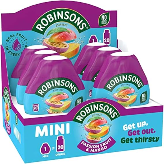 Robinsons Passionfruit & Mango Mini Squash | 66ml | 6 Pack