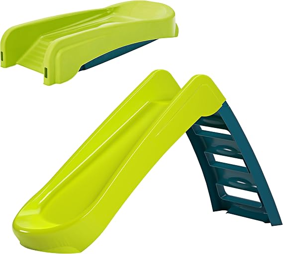 Flexi 2 Children's Slide Foldable Indoor & Outdoor Plastic From 18 Months Max. 30 kg Space-Saving Foldable Colourful Design