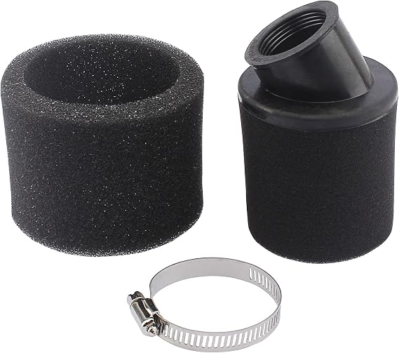Universal 35mm 36mm 37mm Angled Double Foam Pod Performance Filter 50cc 70cc 90cc 110cc 125cc ATV Quad Scooter Go Kart Moped Pit Dirt Super Pocket Mini Bike Yamaha