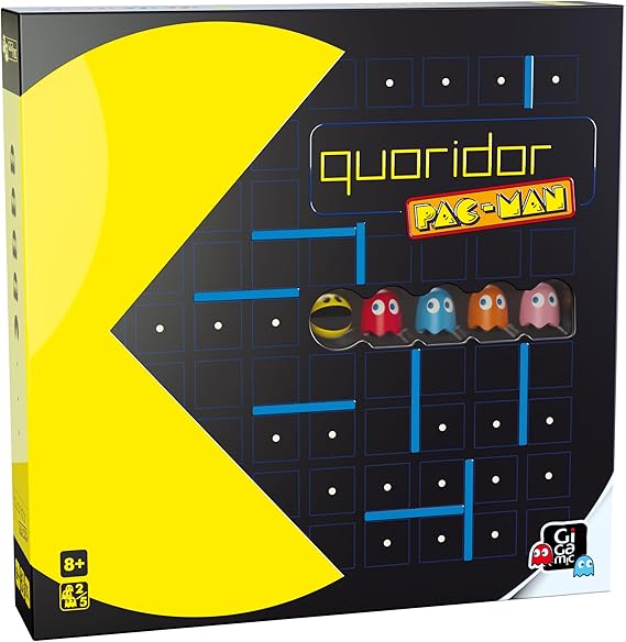 GIGAMIC - QUORIDOR Pacman - The strategy and thinking game - Ideal for the whole family - Ages 8 and above.
