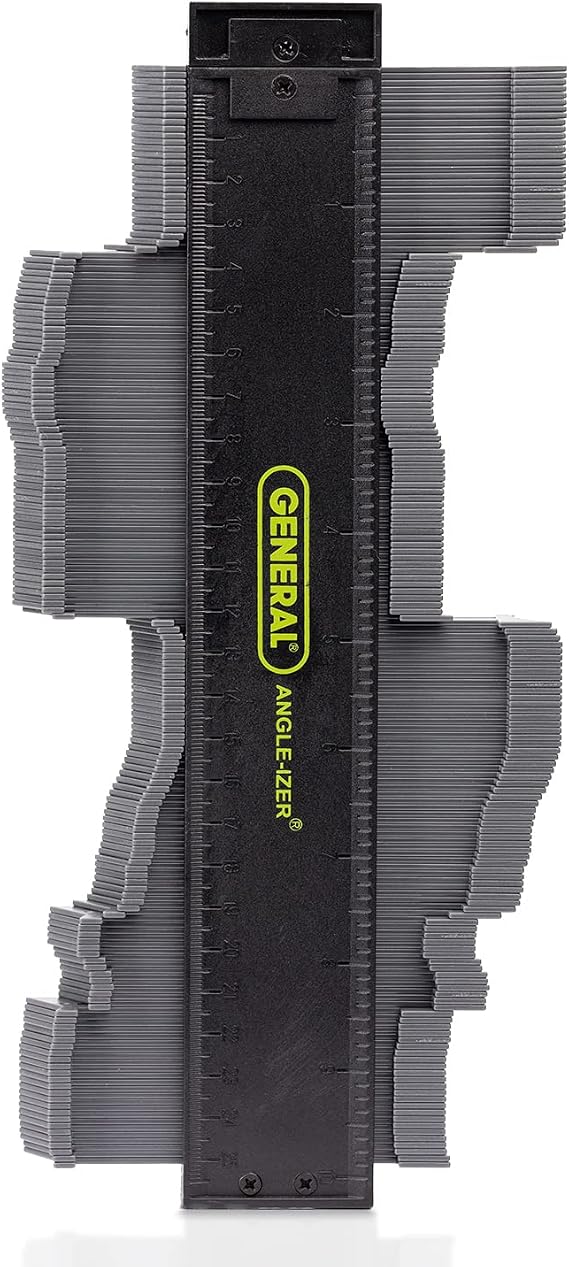 General Tools Contour Gauge 833 - 10" Angle Finder Tool for Home Improvement - Gadgets for Men