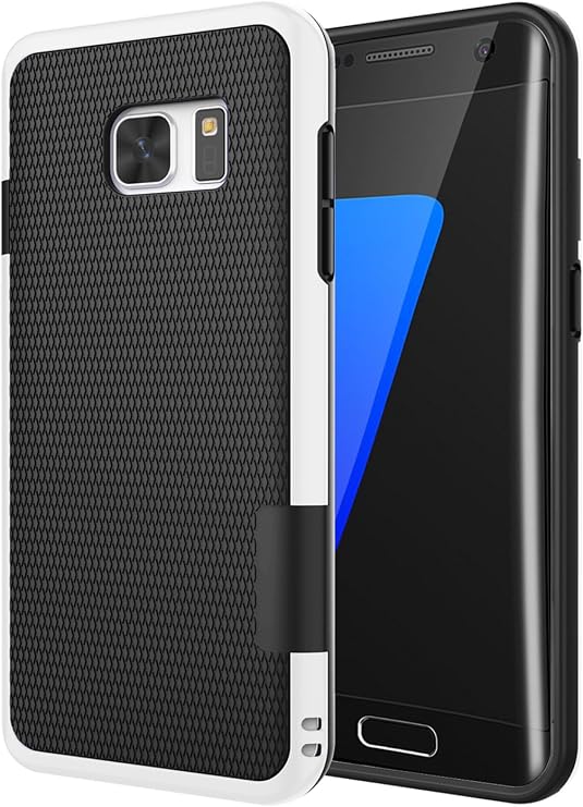 Jeylly Galaxy S7 Edge Case, One-Piece Ultra Slim 3 Color Impact Anti-Slip Rugged Soft TPU Bumper Shockproof Protective Case Cover Shell for Samsung Galaxy S7 Edge S VII Edge G935 - Black