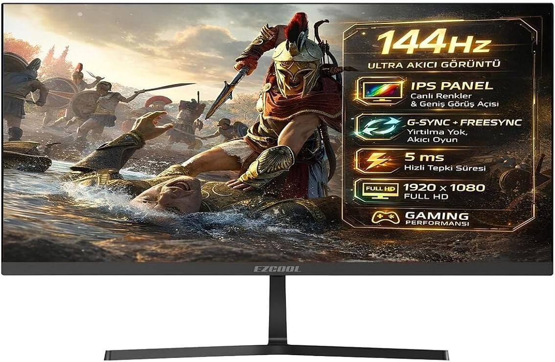 24″ Corp EZP24 FHD 5MS 144Hz VGA HDMI IPS Monitör