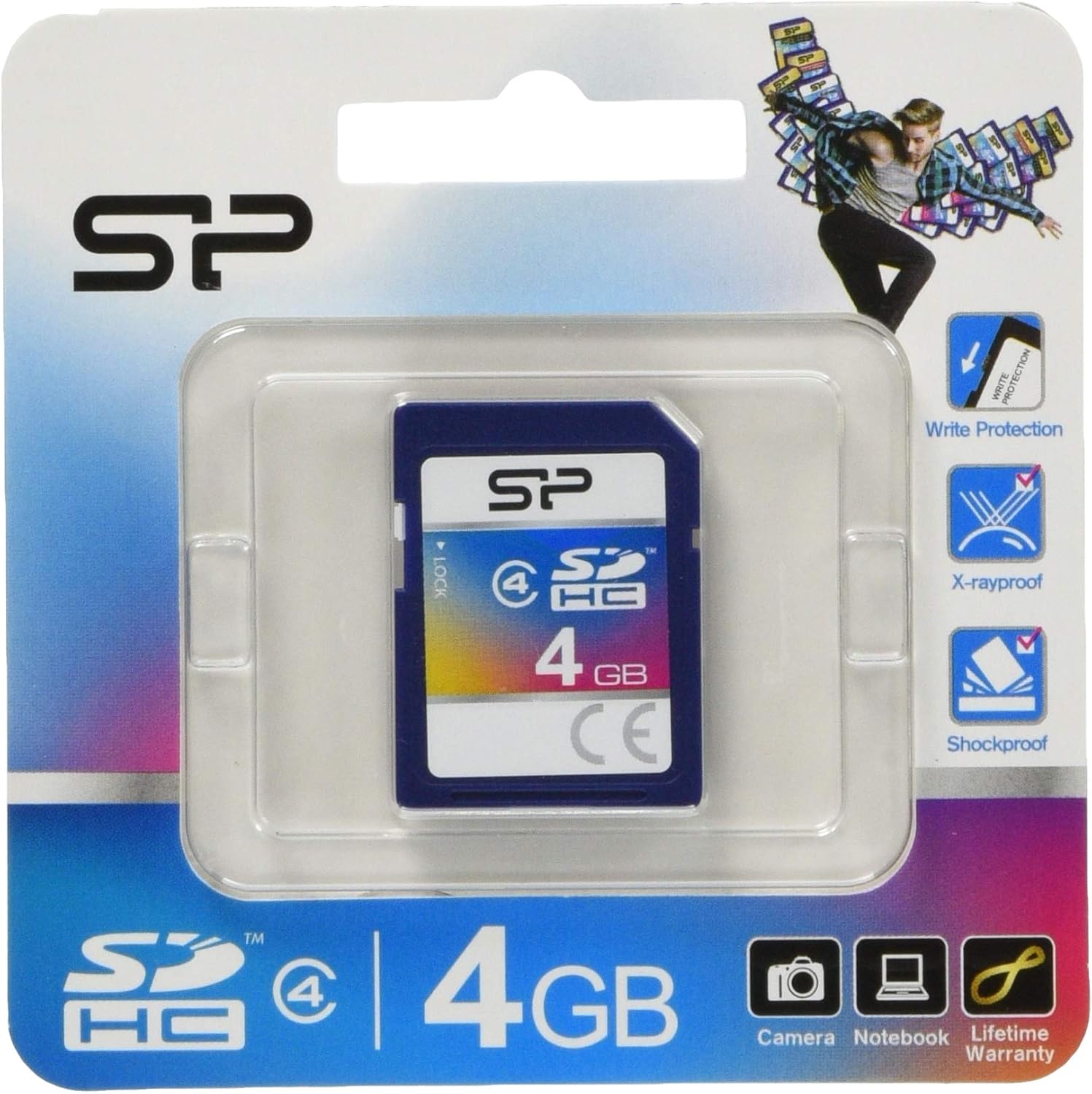 Silicon Power 4GB SDHC CL4 4GB SDHC Class 4 memory card