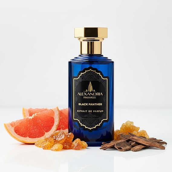 Alexandria Fragrances Black Panther Perfume - Long Lasting Eau de Parfum Inspired by Wood Notes - Luxury Mens Parfum with Grapefruit, Ambroxan & Musk - Unique Mens Cologne for Every Occasion - 100ml