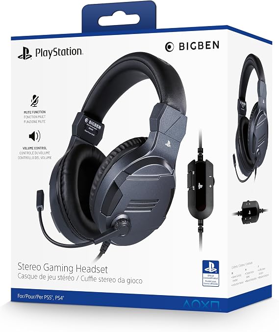 Official Playstation Gaming Headset V3 Titan Black for PS4