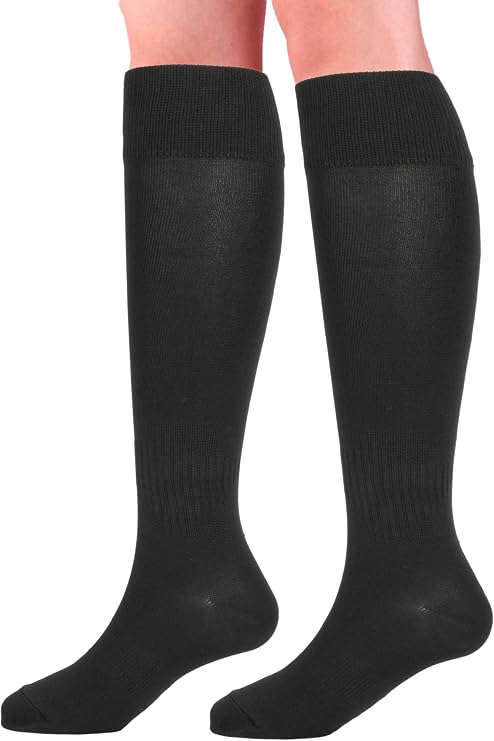 Knee-High Socks for Men,Women Solid Color Tube Long Socks(1 pair)