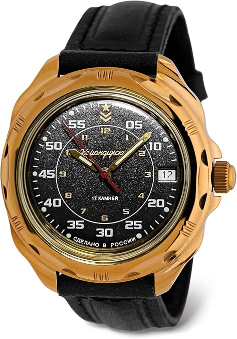 VOSTOK | Komandirskie Classic Red Army Commander Russian Military Mechanical Wrist Watch | Fashion | Business | Casual Mens Watches | Model Series 179
