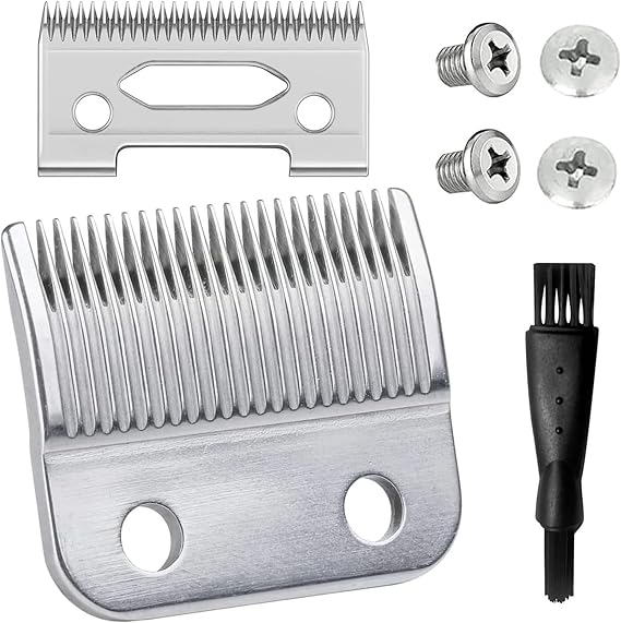 Blade Fit for Wahl Clipper 2 Holes Blades Replacement, Pack of 1 | Precision 2 Holes Adjustable Parts Compatible with Wahl 5 Star Series Blades, for Magic Clip, Color Pro, Senior, 9200/8000