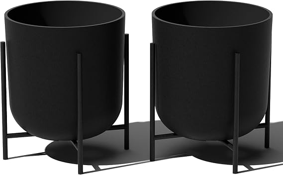 Veradek Mason Series Raised Lima Planter - Round Planter with Stand
