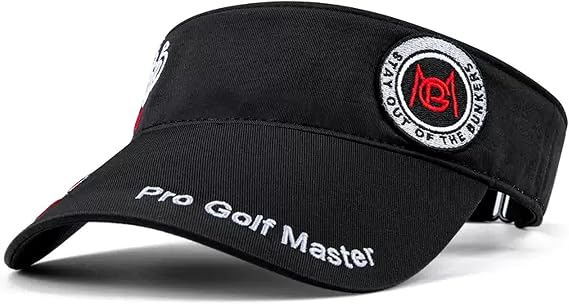 PGM Golf Sun Visors for Men - Adjustable Empty Top Baseball Cap for Men - Quick-Drying Fashion Sport Golf Hat
