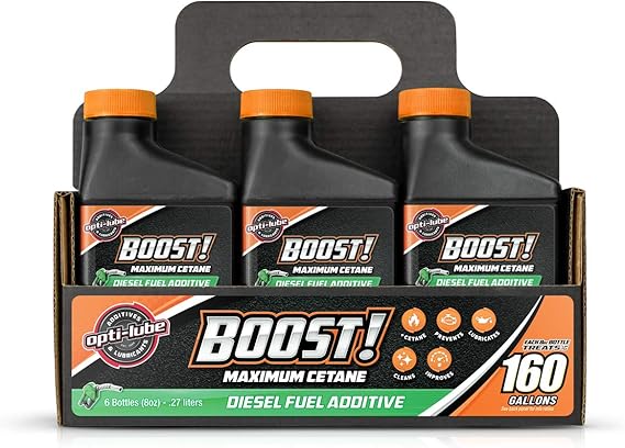 Opti-Lube Boost! Maximum Cetane Diesel Fuel Additive, 8 oz Bottles, 6-Pack