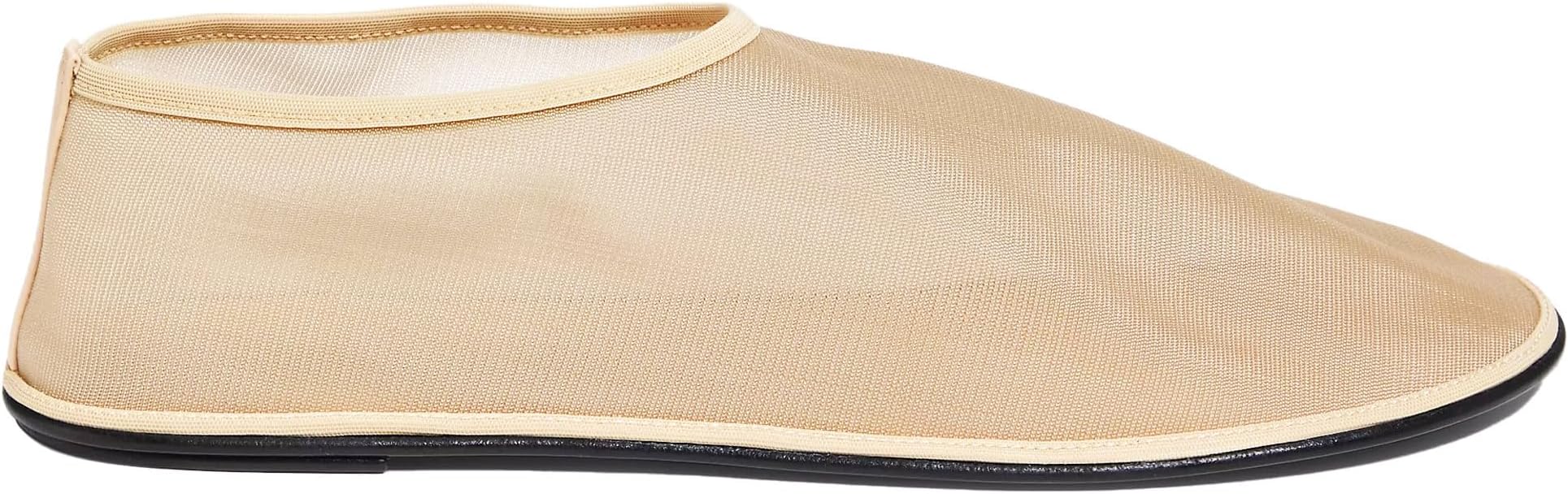VorisVina Mesh Sock Ballet Flats for Women Nylon Tulle Slip on Mary Jane Flats Sheer Comfortable Casual Dress Ballerina Shoes