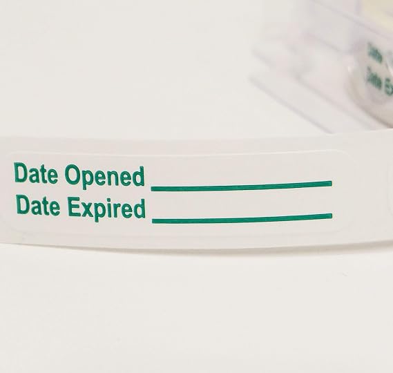 Date Opened Date Expired Labels (1000, 2-500 Rolls)