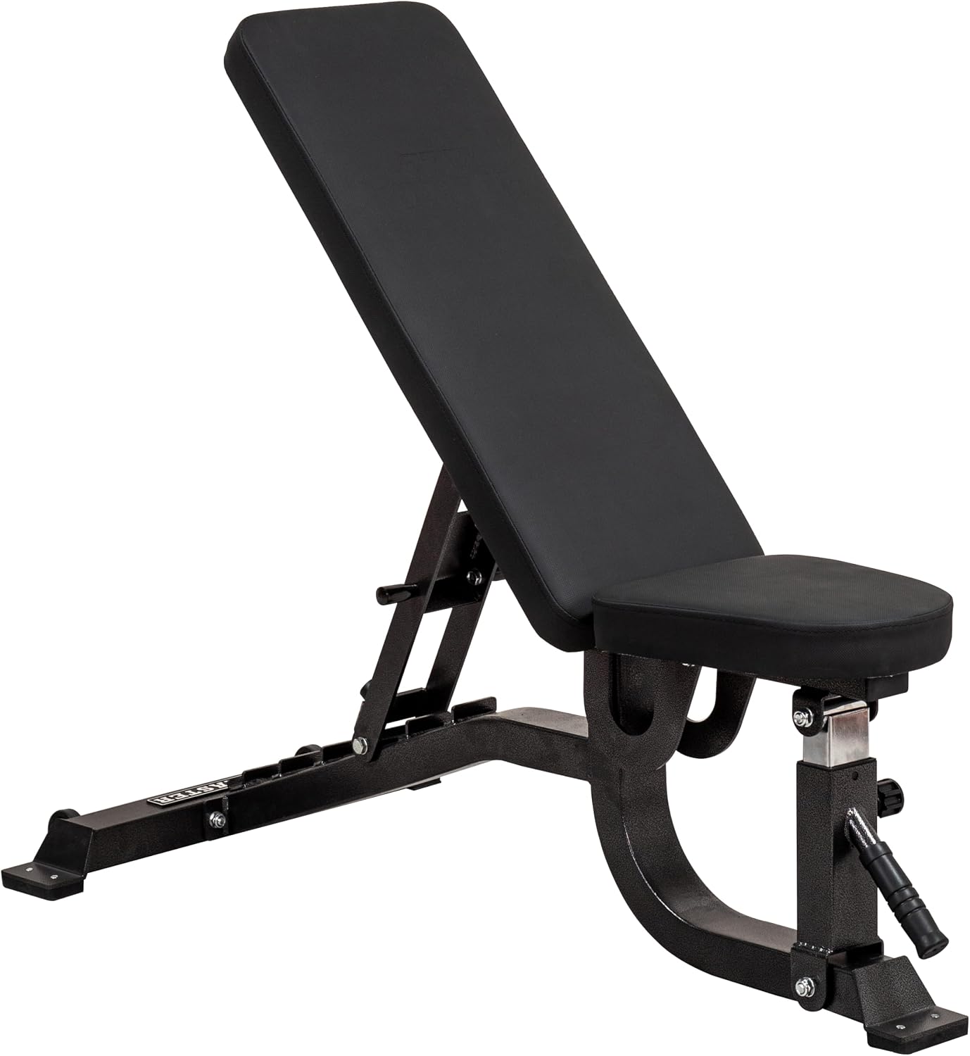 GYM MASTER GM2 Fully Adjustable Flat | Incline | Decline FID Weight Bench - Gunmetal with Wide Backrest and Nonslip Cushions