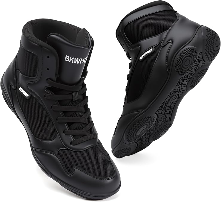 Wrestling Shoes Men Boxing Shoes for Men Pro Wrestling Boots High Top Fitness Weightlifting Powerlifting Shoes