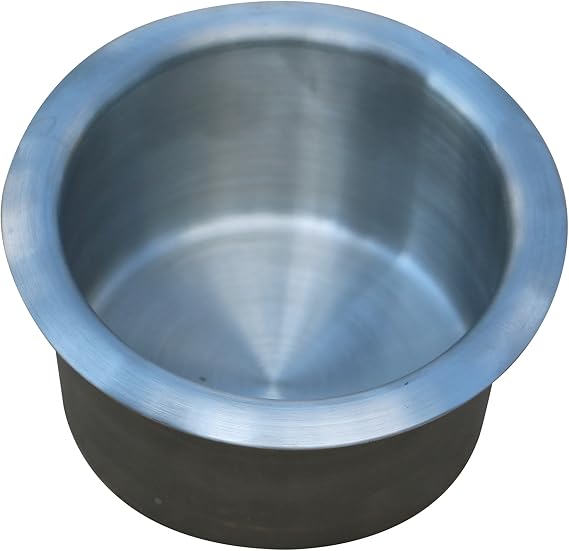Universal Replacement Metal Cup Holder, Silver, 3 3/8" Diameter