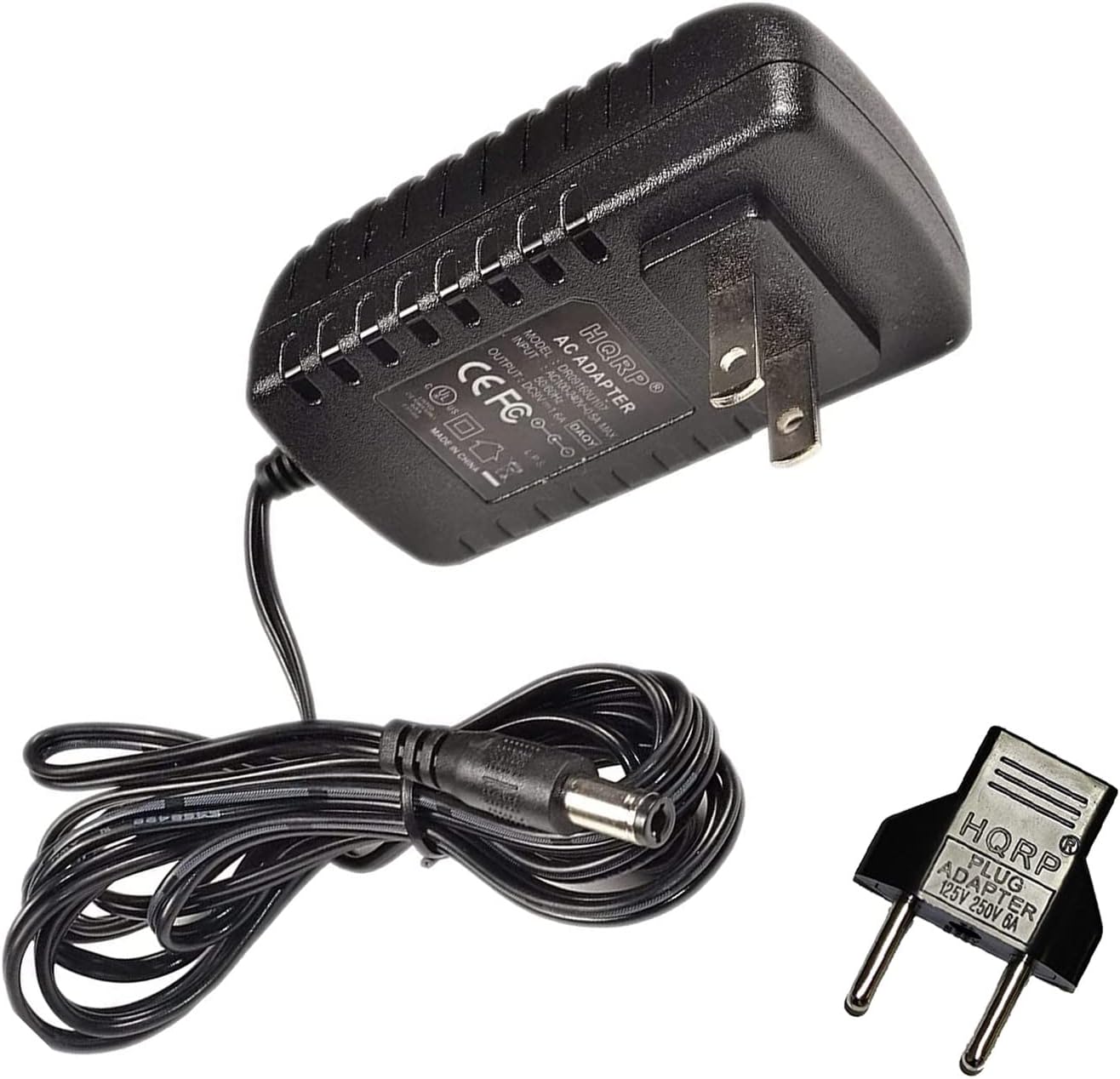 HQRP AC AdapterPower Supply Compatible with Brother AD-5000 AD-5000ES P-Touch PT-H105 PT-1290 PT-1300 PT-1400 PT-1500PC PT-1750 PT-H200 Labeling System  Euro Plug Adapter