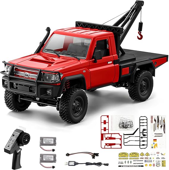 1/12 RC クローラー MN82 RC カー ロック クローラー 4x4 アップグレード 1200mah バッテリー 3 個付き 2.4GHz リモート コントロール トラック 4WD オフロード ピックアップ トラック RTR 280 強力磁気モーター